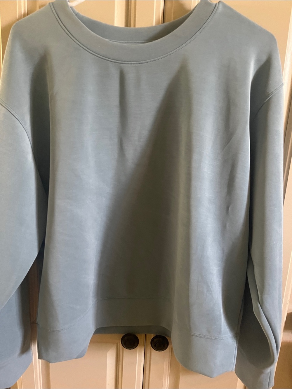 a new day Pale Blue Crewneck sweatshirt
